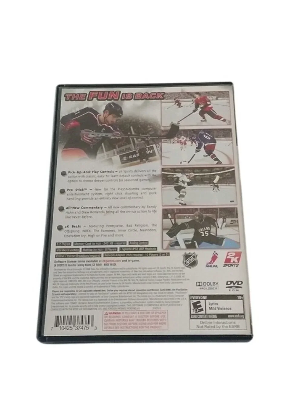 PlayStation 2 Games: Dynasty Warriors 5, NHL 2K9, PacMan World 2, set of 3
